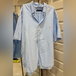 Ralph Lauren Men's Casual Light Blue Button Down Shirt EUC 4XB/4TG
